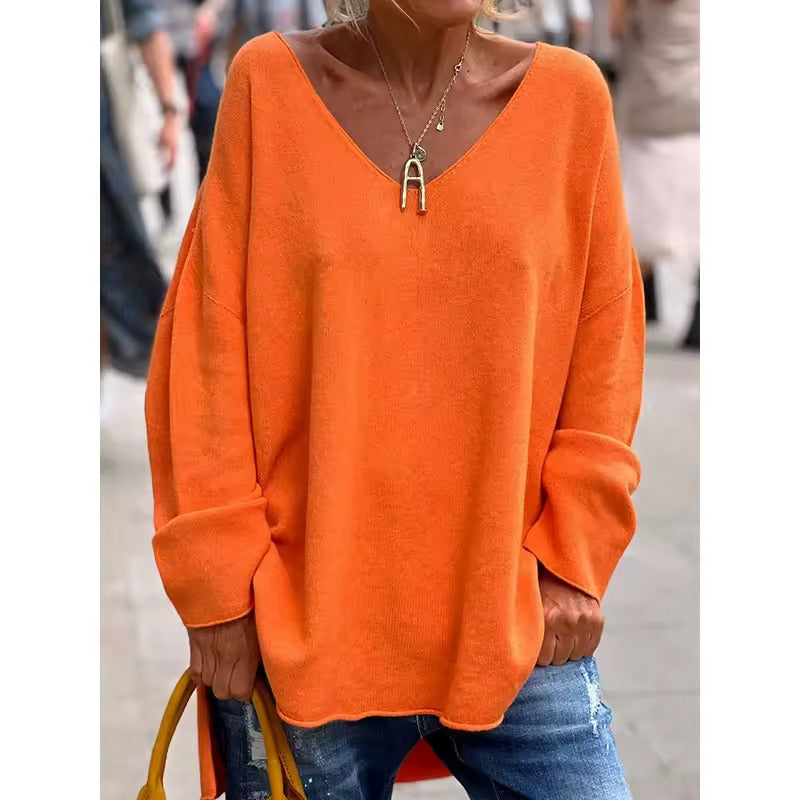 NORA - BLUSA CASUAL CHIC COM DECOTE V