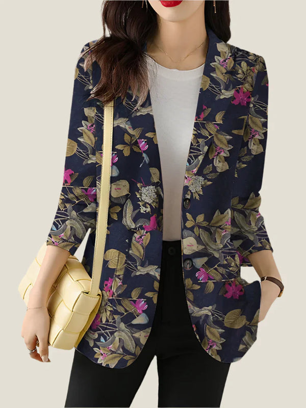 Zoe™ - Blazer Estampado Floral Chique