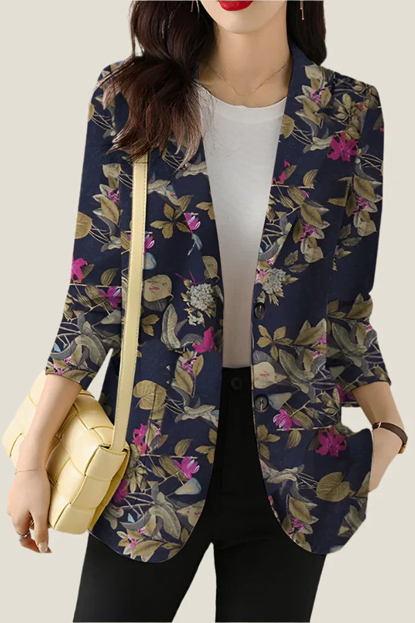 Zoe™ - Blazer Estampado Floral Chique