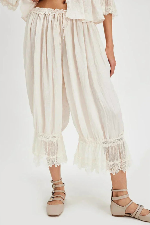 Calças Boho de Renda