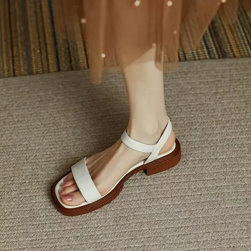 Angelica | Sandálias Elegantes de Couro