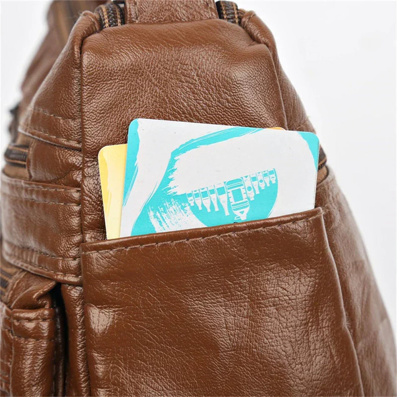 Olivia™ Charme Vintage | Bolsa Macia com Zíper