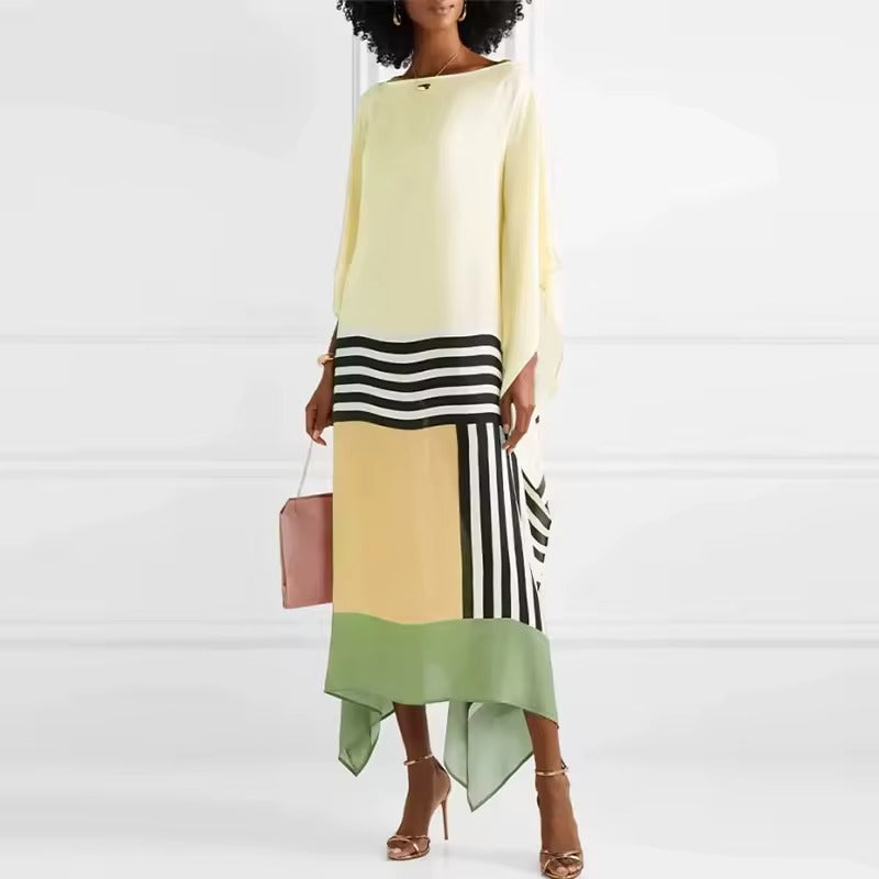 Rilinda | Kaftan Elegante com Estampa Geométrica