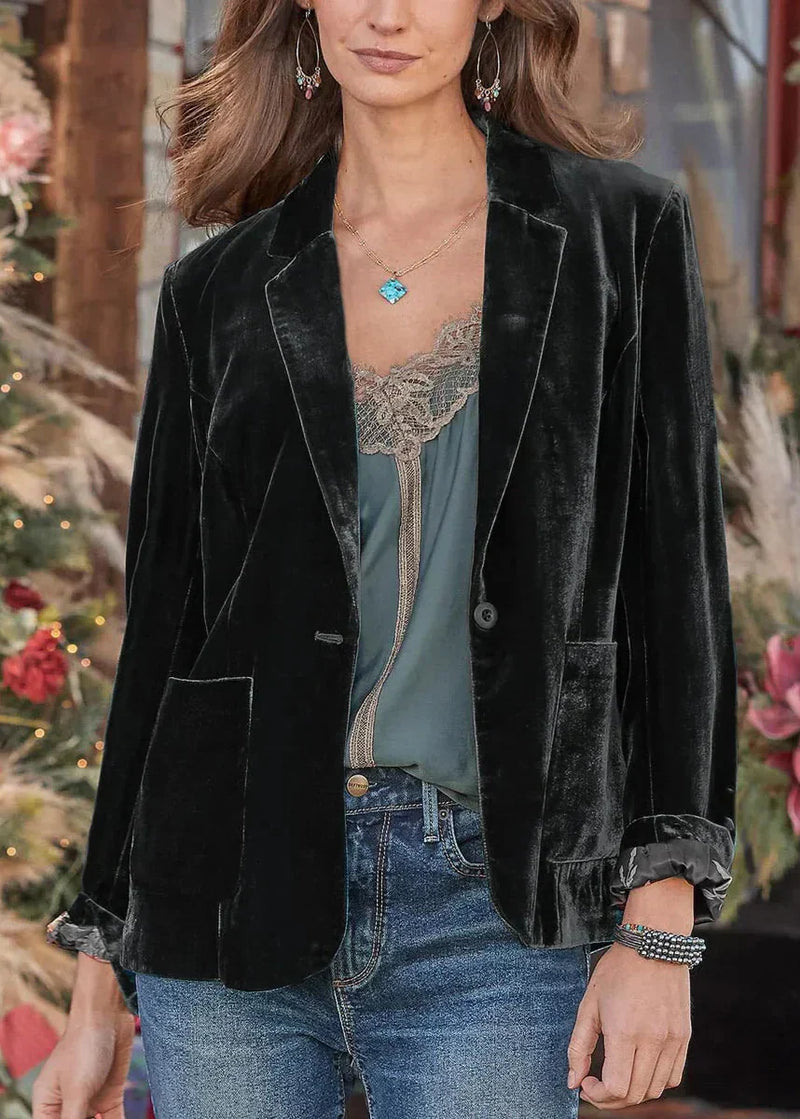 Peyton™ - Blazer de Veludo Estiloso