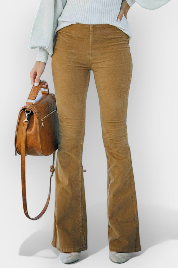 Calças de Cintura Alta com Pernas Largas