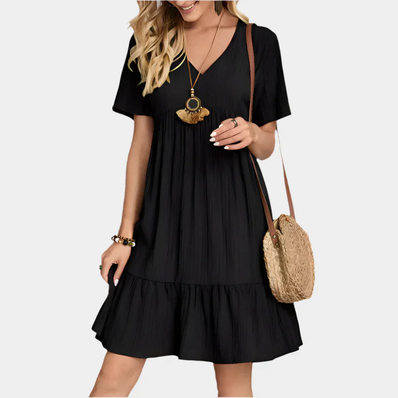 Vestido Mini Elegante com Listras