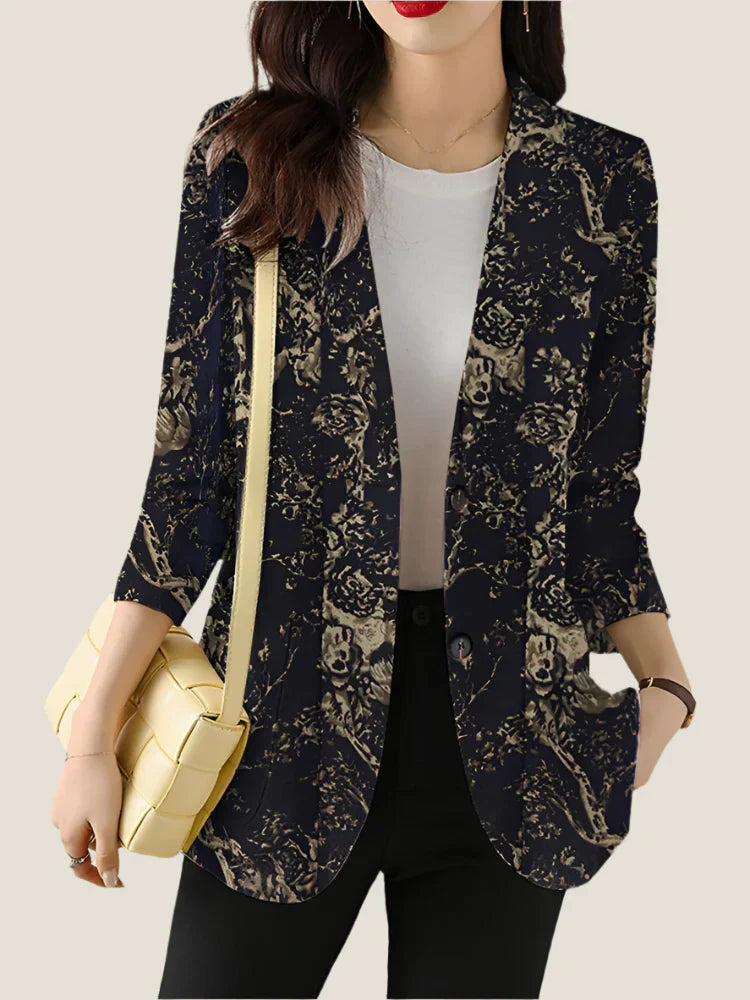 Zoe™ - Blazer Estampado Floral Chique