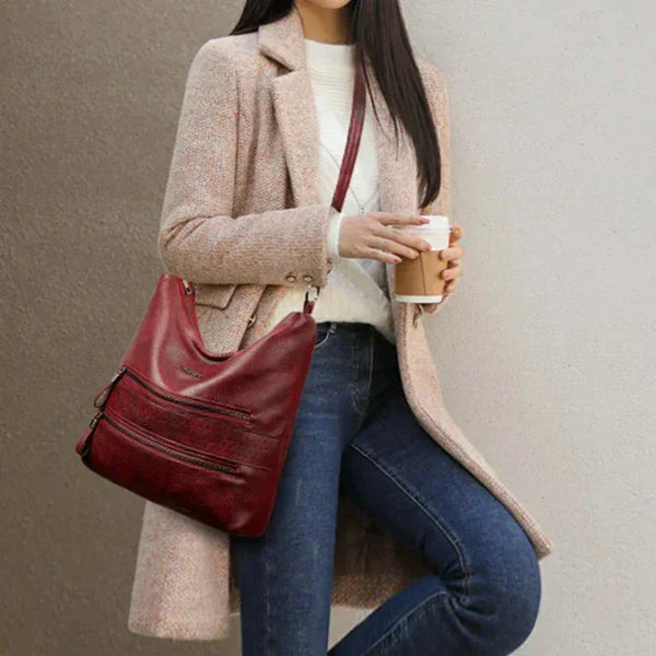 Ellie™ Dupla Pingente | Bolsa de Ombro com Múltiplos Bolsos