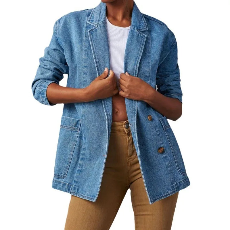 Ella™ - Blazer de Jeans Estiloso