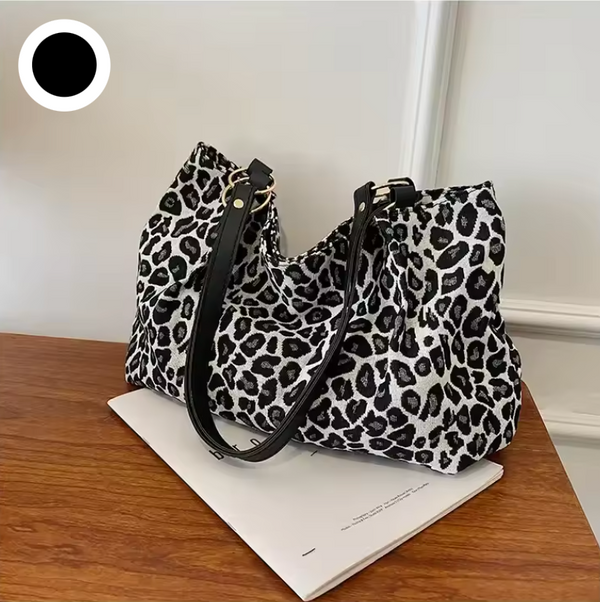 Olivia™ - Bolsa de Lona com Detalhes Feitos à Mão