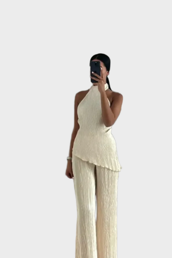 Conjunto Elegante Plissado