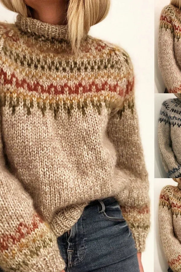 Quetzal® | Knitted sweater with color