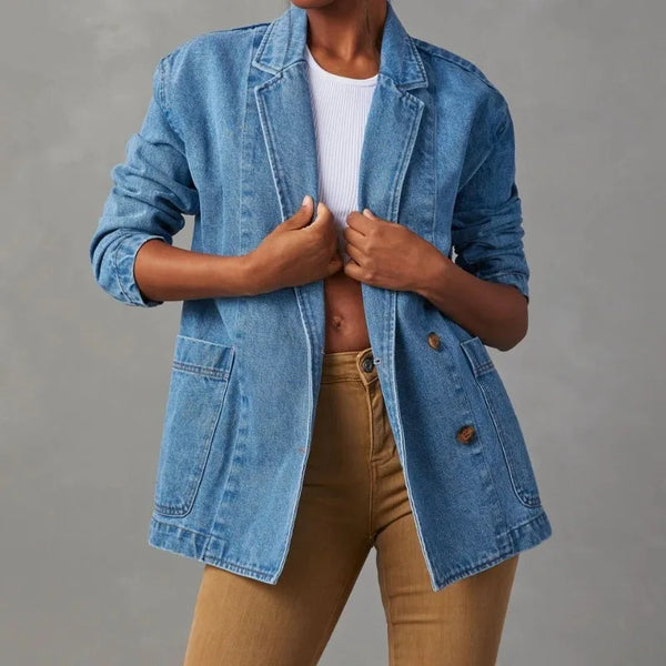 Ella™ - Blazer de Jeans Estiloso