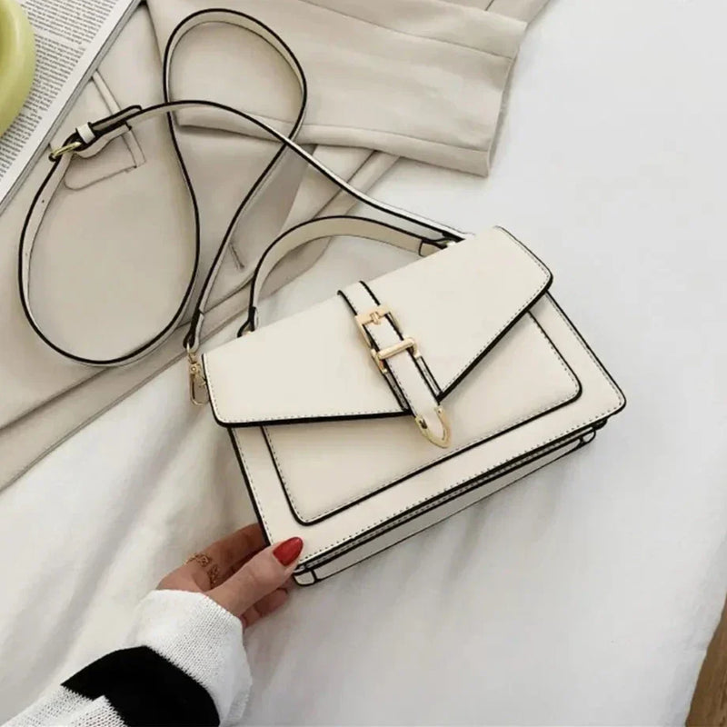 Zoe™ - Bolsa Clássica de Ombro com Detalhes Feitos à Mão