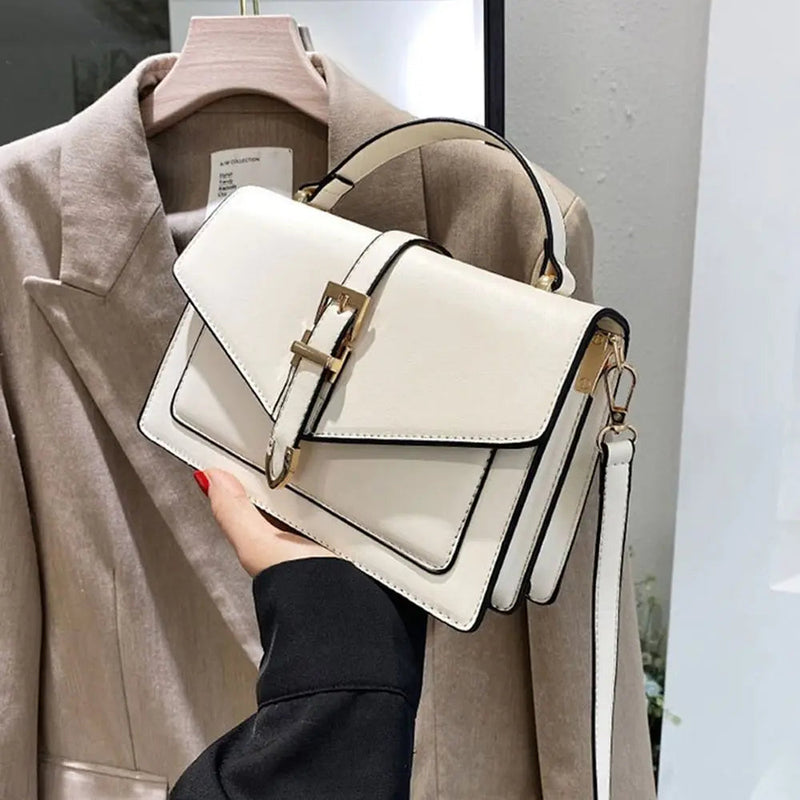 Zoe™ - Bolsa Clássica de Ombro com Detalhes Feitos à Mão