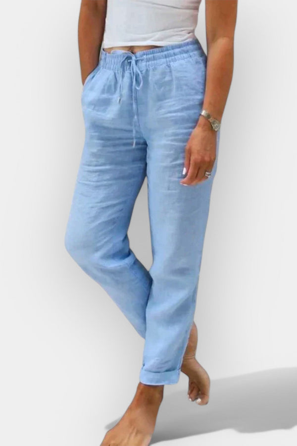 Calças de Linho Atualizadas para o Verão