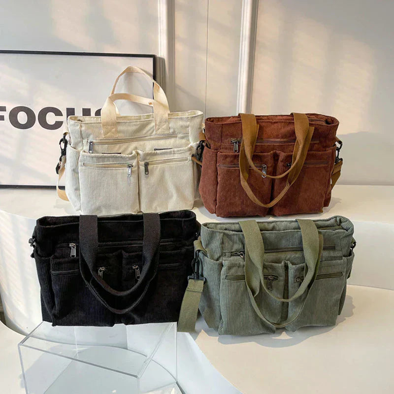 Lina™ - Bolsa com Cordão e Detalhes Feitos à Mão