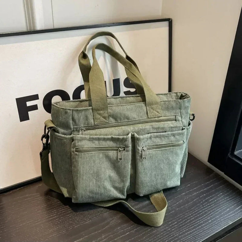 Lina™ - Bolsa com Cordão e Detalhes Feitos à Mão