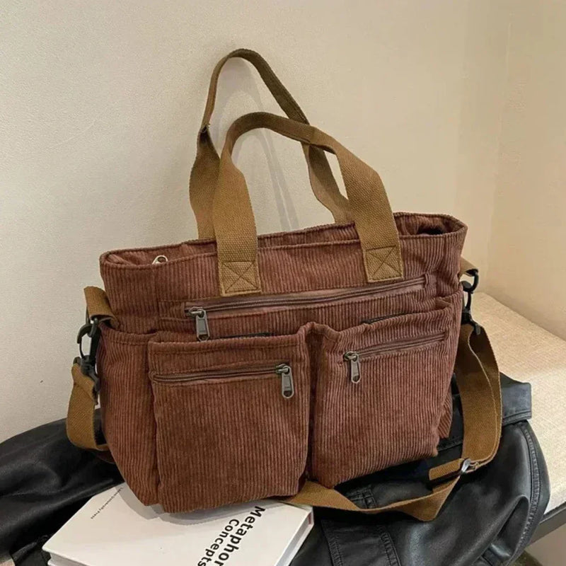 Lina™ - Bolsa com Cordão e Detalhes Feitos à Mão