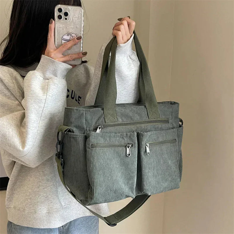 Lina™ - Bolsa com Cordão e Detalhes Feitos à Mão