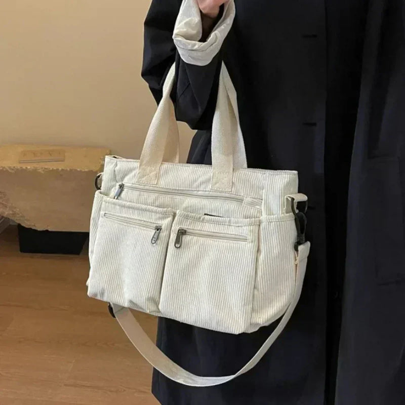 Lina™ - Bolsa com Cordão e Detalhes Feitos à Mão