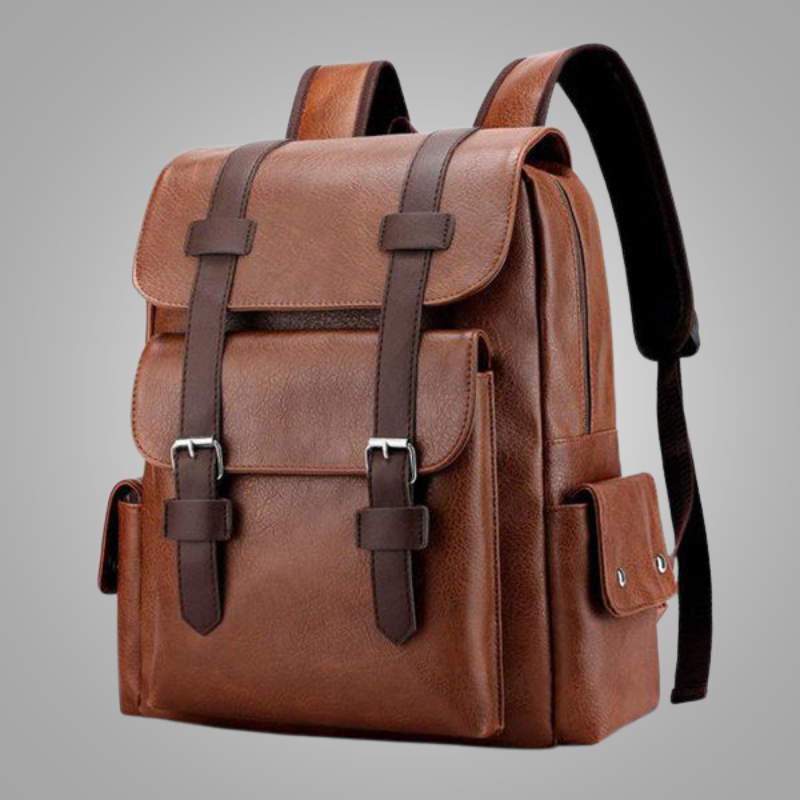 Noah™ - Mochila Vintage com Múltiplos Bolsos