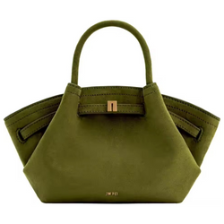 Riley™ - Bolsa Pequena de Couro Camurça para Axila