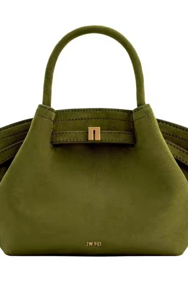 Riley™ - Bolsa Pequena de Couro Camurça para Axila