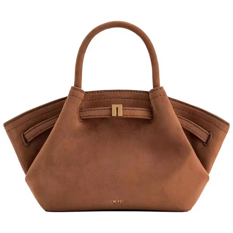 Riley™ - Bolsa Pequena de Couro Camurça para Axila