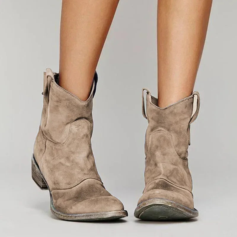 Sia - Botas de Tornozelo Cowboy com Inspiração Retrô