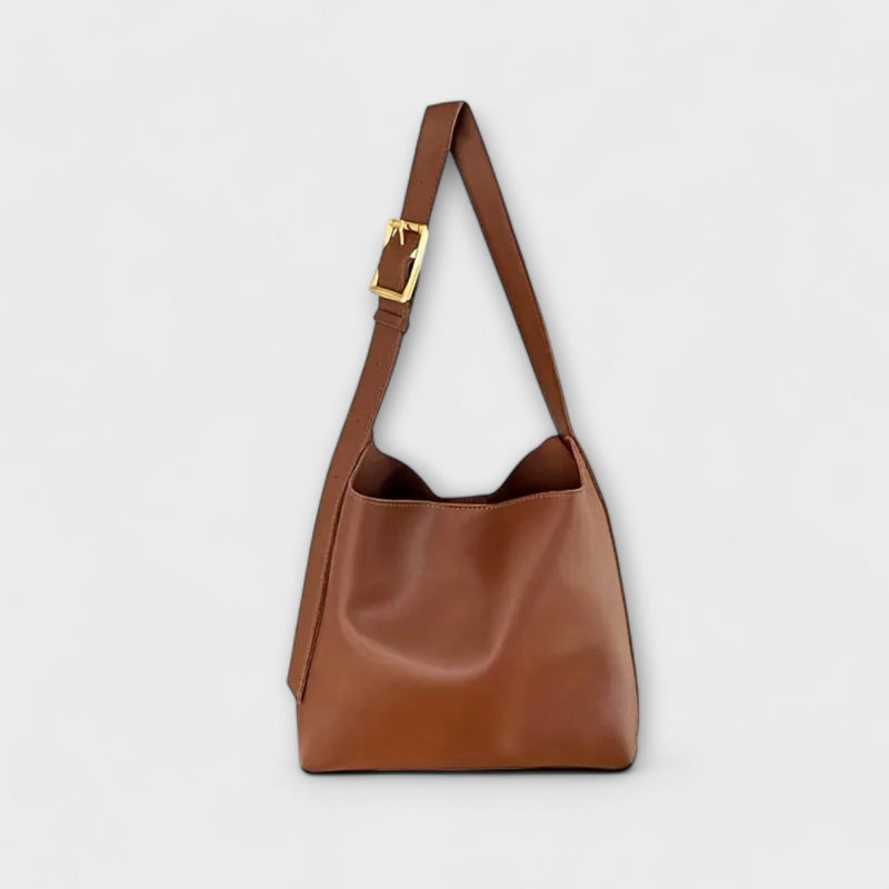 Olivia – Bolsa de Ombro Elegante de Couro