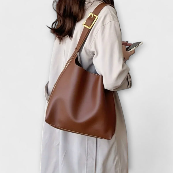 Olivia – Bolsa de Ombro Elegante de Couro