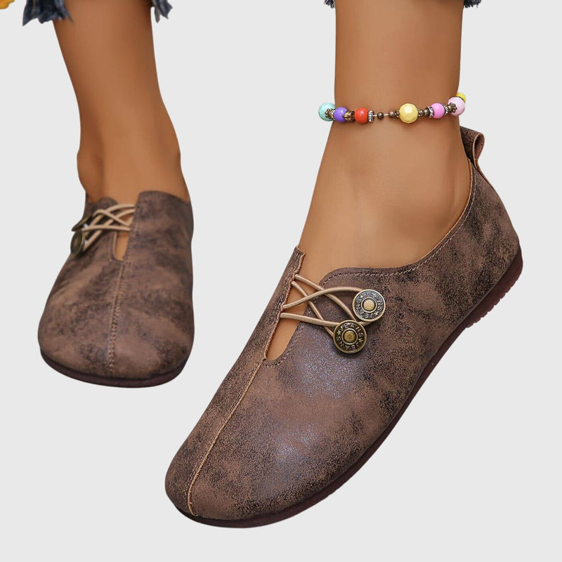 Teresa™ | Sapatos Ortopédicos de Couro