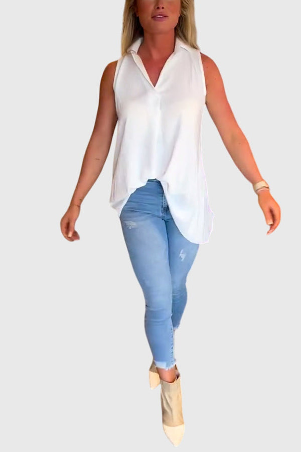 Lina™ | Blusa sem mangas