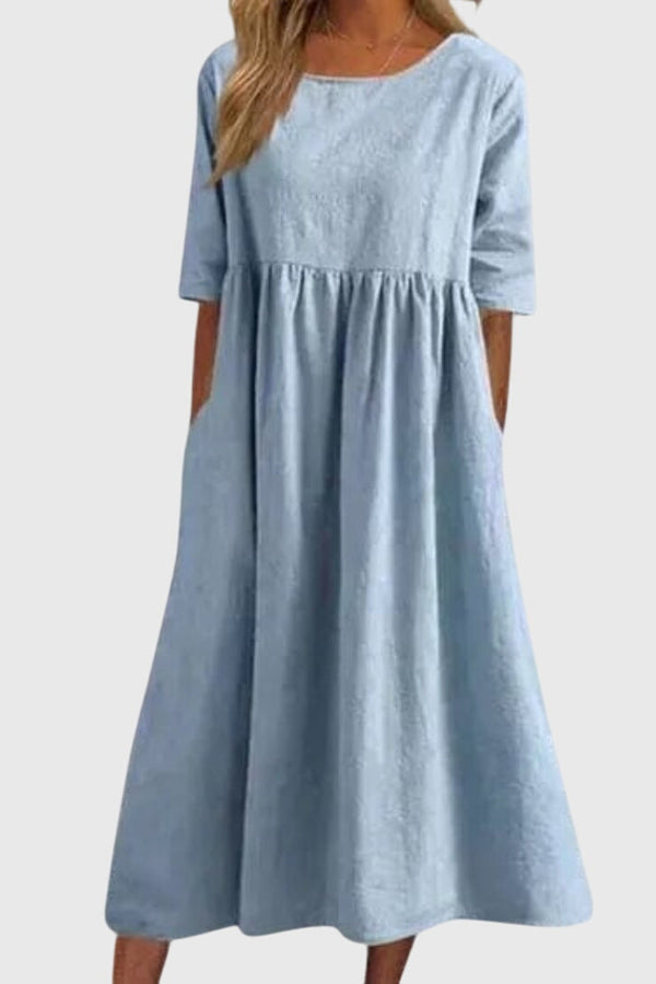 Haisley™ | Vestido Elegante de Manga Curta