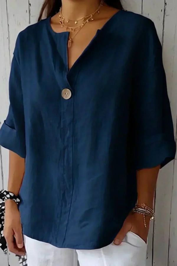 Aubri | Blusa Relaxada com Decote em V