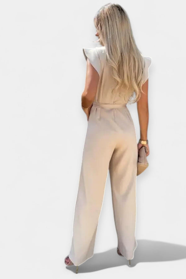 Macacão Comprido com Mangas Borboleta