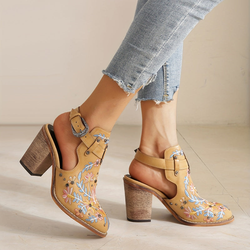 Rosine | Botas Vintage Florais de Tornozelo