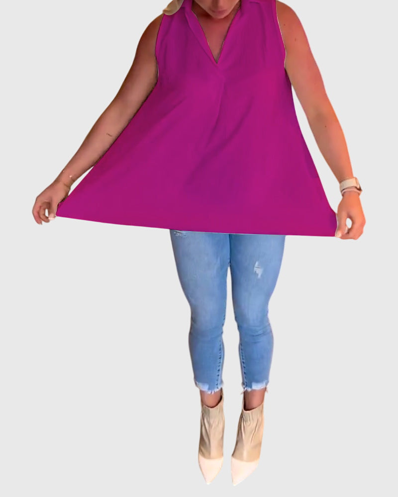 Lina™ | Blusa sem mangas