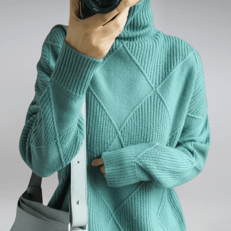 Alice | Suéter macio de gola alta
