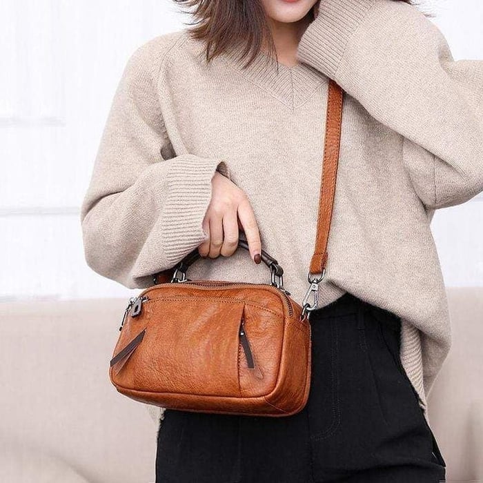 Penelope™ Estilo Exquisito | Bolsa Macia com Múltiplos Bolsos