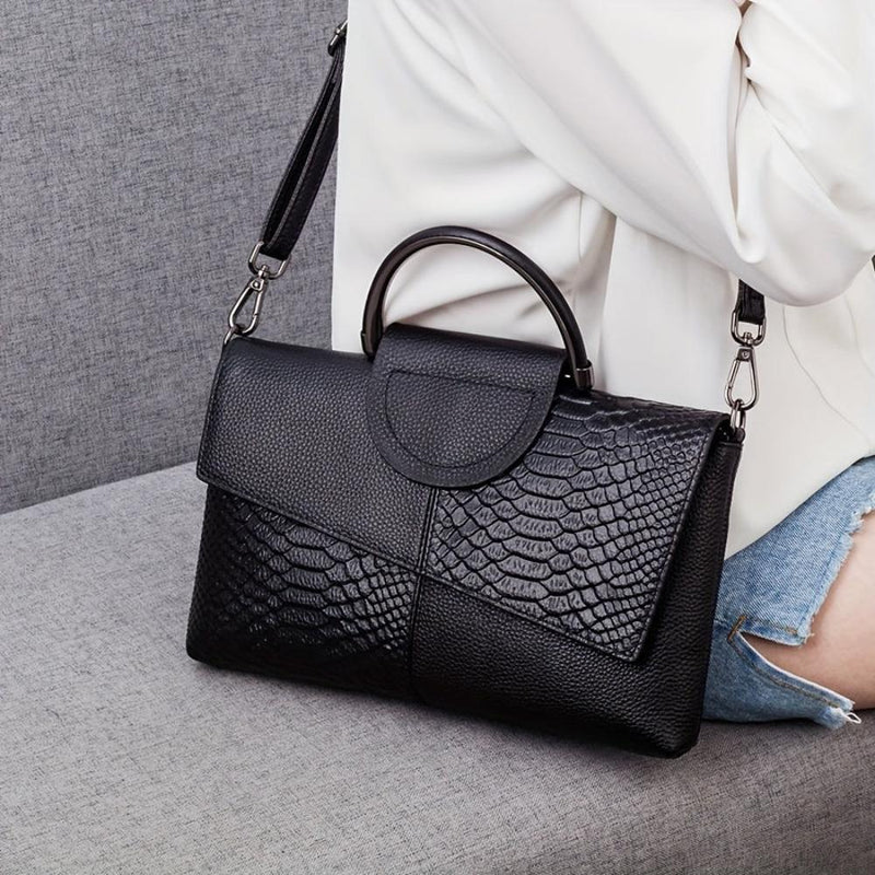 Grace™ Classic | Bolsa de Luxo com Estampa Croc