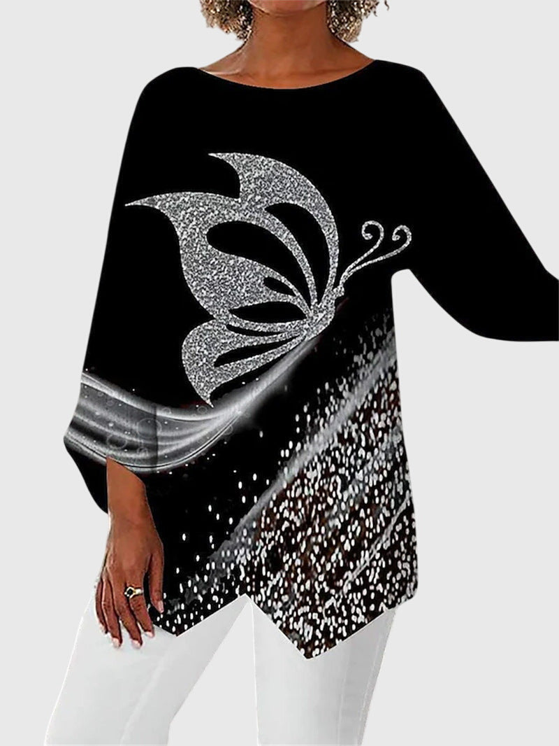 Alayah™ | Blusa Elegante com Decote Redondo