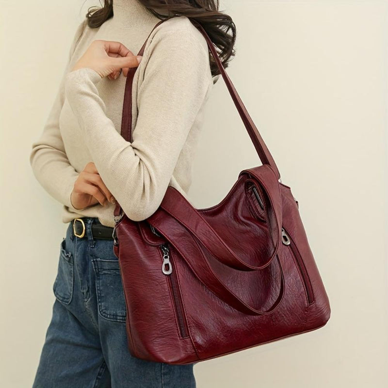 Bolsa de Ombro Lily™ Luxe Statement I Retro Tote
