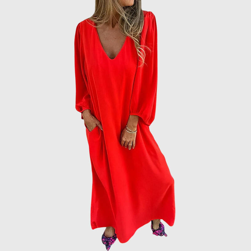 Carol™ - Vestido Longo Boho com Bolsos