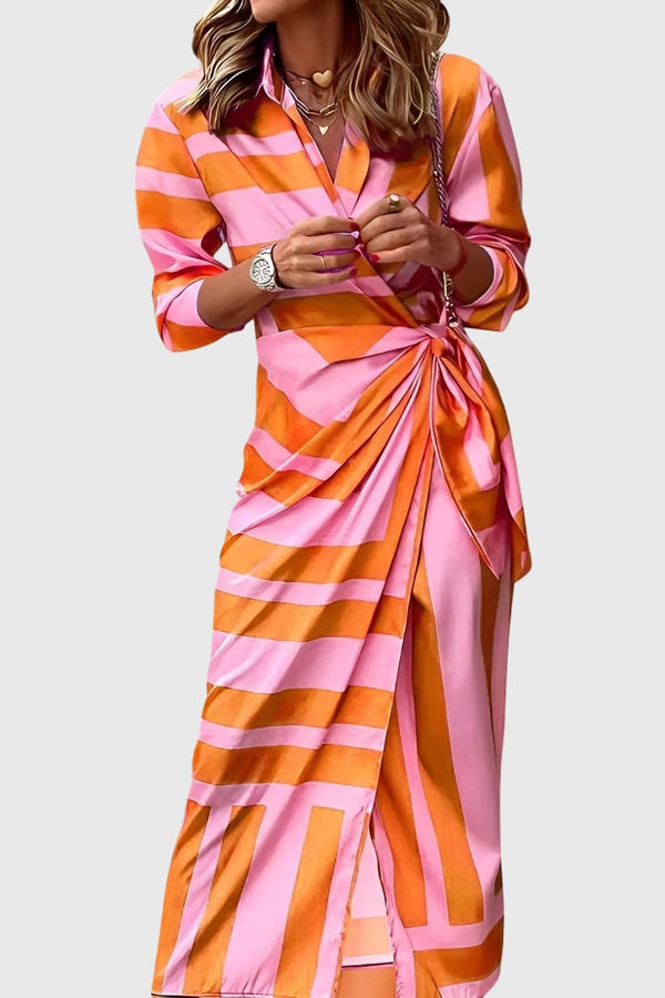 Everly™ | Vestido Envelope Elegante com Estampa