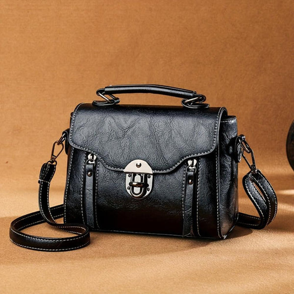 Zoe™ Elegância Atemporal | Bolsa Vintage com Aba