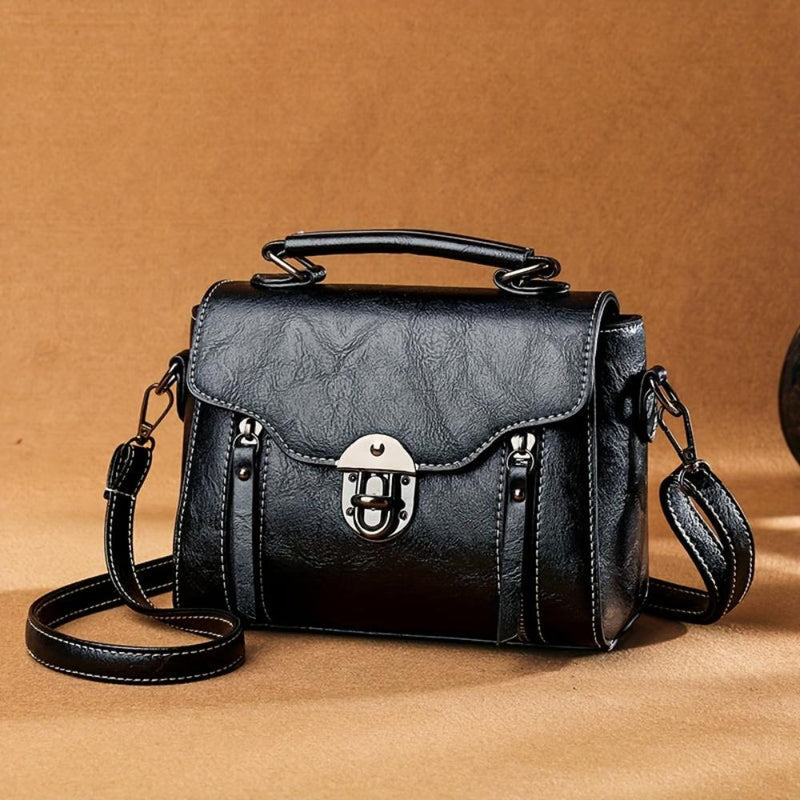 Zoe™ Elegância Atemporal | Bolsa Vintage com Aba