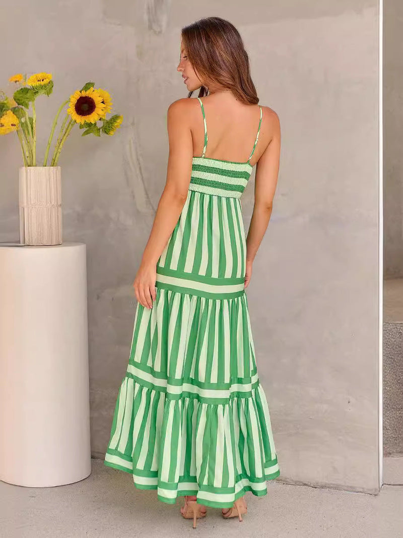 Vestido Maxi Coastal Vibes – Conforto e Cor em Um