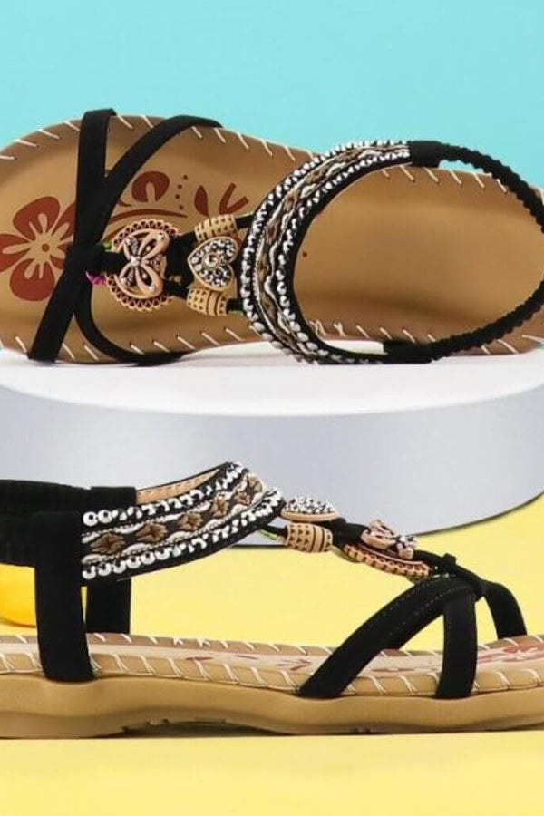 Havana | Sandálias com Faixa Elástica e Plataforma Macia